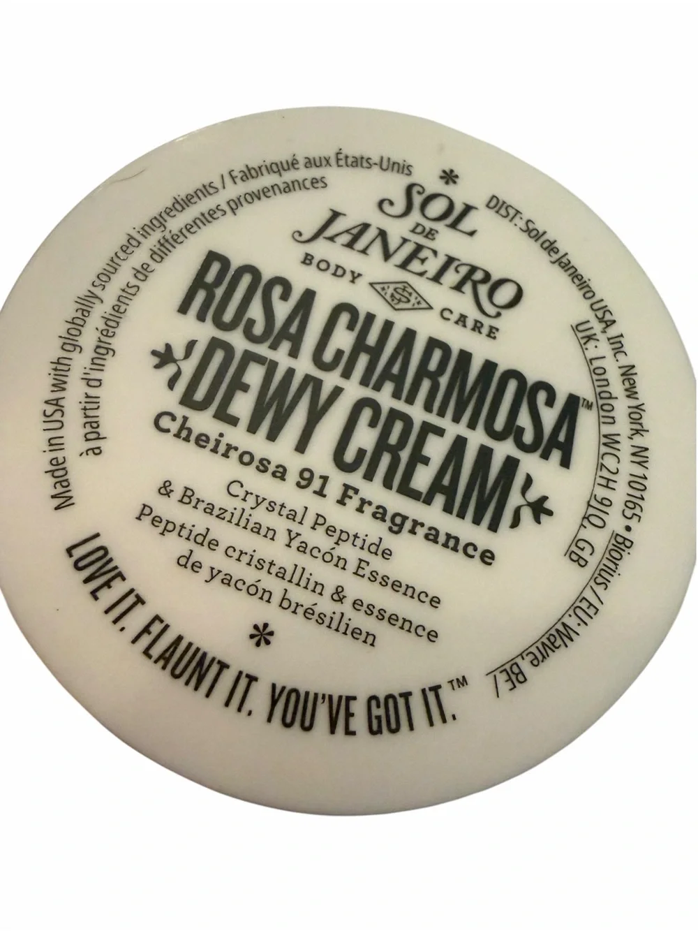 SOL DE JANEIRO Rosa Charmosa Dewy Body Cream Travel Size .84 fl oz Cheirosa 91